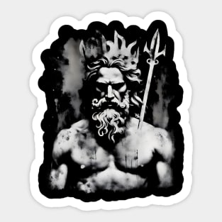 Poseidon Greek God Mythology Streetwear Sticker